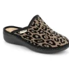 Ciabatta in Tessuto Animalier
