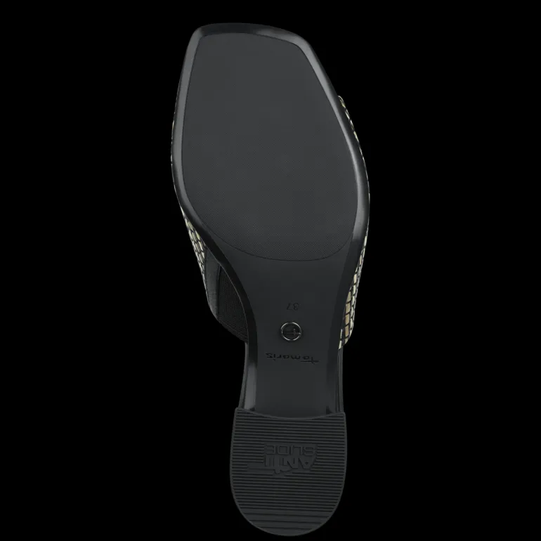 Ciabatta Intrecciata Conn Tacco Basso e Largo