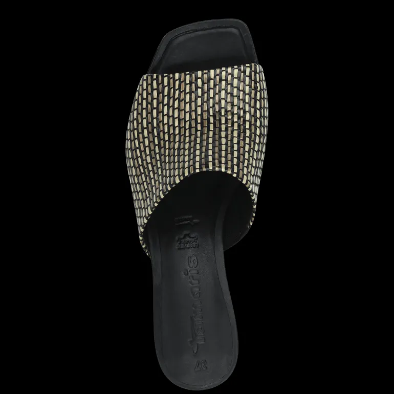 Ciabatta Intrecciata Conn Tacco Basso e Largo