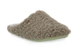 Ciabatta Tessuto Pelo Effetto Teddy menta