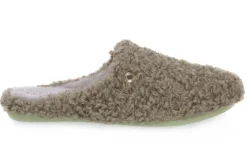 Ciabatta Tessuto Pelo Effetto Teddy menta