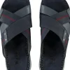 Ciabatta Uomo in Pelle Blu