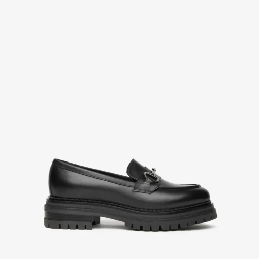 Mocassino in pelle con accessorio