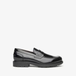 Mocassino uomo in pelle  Art.I001670U 100 Nero