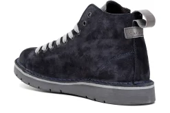 Polacchino con lacci in camoscio Blu