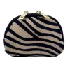 Portamonete in Pelle effetto Maculato Beige