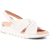 Sandalo donna con incrocio in nappa