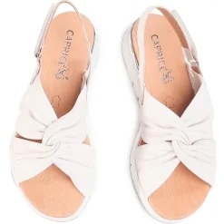Sandalo donna con incrocio in nappa