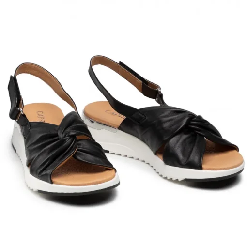 Sandalo donna con incrocio in nappa