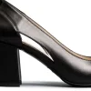 Scarpa Donna Aperta Ai Lati Tacco Largo