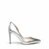 Scarpa Donna in Pelle Laminata con Tacco a Stiletto