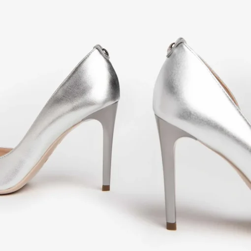 Scarpa Donna in Pelle Laminata con Tacco a Stiletto