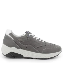 Scarpa Sportiva Uomo  In Nabuk Con Lacci