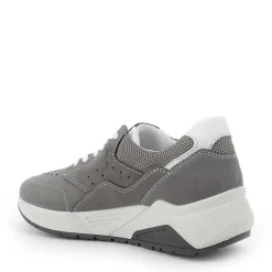 Scarpa Sportiva Uomo In Nabuk Con Lacci