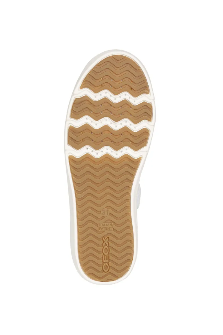 Sneakers bimba e ragazza in pelle e camoscio