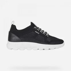 Sneakers donna con lacci in tessuto a maglia Linea Spherica