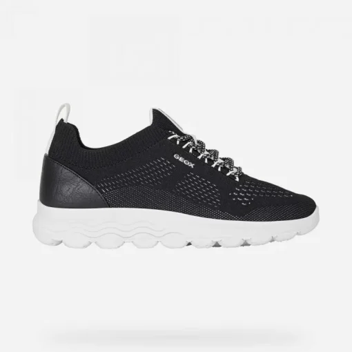 Sneakers donna con lacci in tessuto a maglia Linea Spherica