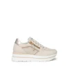 Sneakers donna con lacci e cerniera laterale