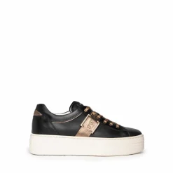 Sneakers donna con lacci e Logo Laterale