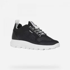 Sneakers donna con lacci in tessuto a maglia Linea Spherica