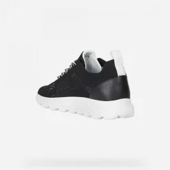 Sneakers donna con lacci in tessuto a maglia Linea Spherica