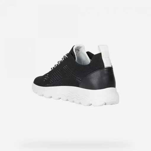 Sneakers donna con lacci in tessuto a maglia Linea Spherica