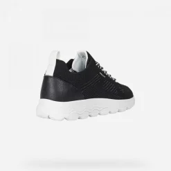 Sneakers donna con lacci in tessuto a maglia Linea Spherica