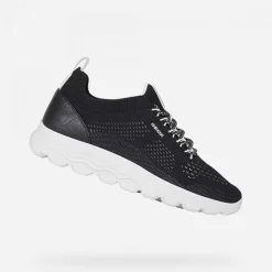 Sneakers donna con lacci in tessuto a maglia Linea Spherica
