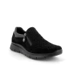 Sneakers Donna in Camoscio con Cerniera Latrale Nero