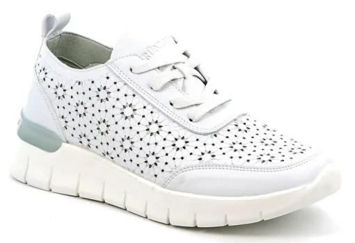 Sneakers donna  traforata con lacci