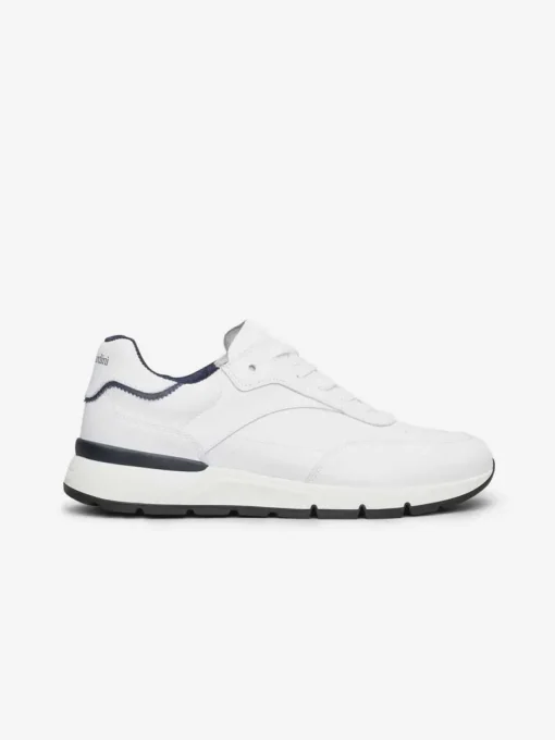 Sneakers Uomo in pelle bianca