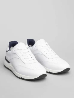 Sneakers Uomo in pelle bianca