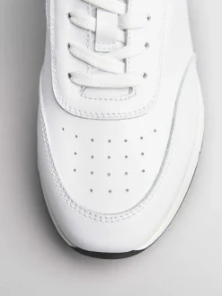 Sneakers Uomo in pelle bianca