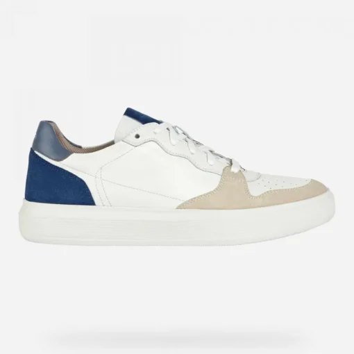 Sneakers Uomo Pelle Con Lacci