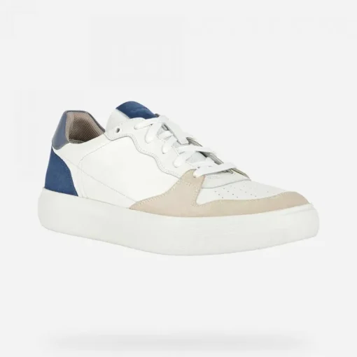 Sneakers Uomo Pelle Con Lacci
