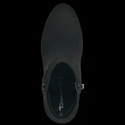 Stivaletto Effetto Camoscio Con Cerniera Laterale Nero