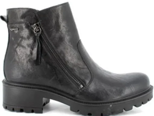 Stivaletto in Pelle Con Cerniera Laterale