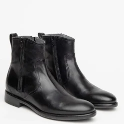 Stivaletto in pelle con cerniera