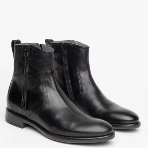 Stivaletto in pelle con cerniera