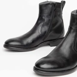 Stivaletto in pelle con cerniera