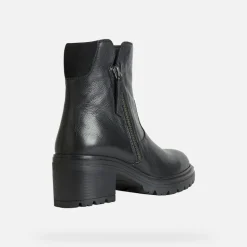 Stivaletto in Pelle e Camoscio Nero