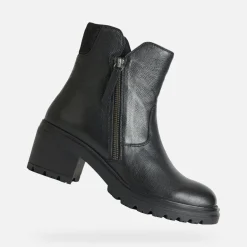 Stivaletto in Pelle e Camoscio Nero