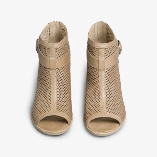 Stivaletto in pelle Open Too  Champagne