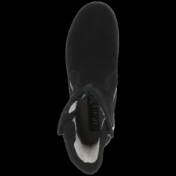 Stivaletto in pelle scamosciata con cerniera laterale