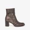 Stivaletto Pelle Con Fibbia nel Gambale