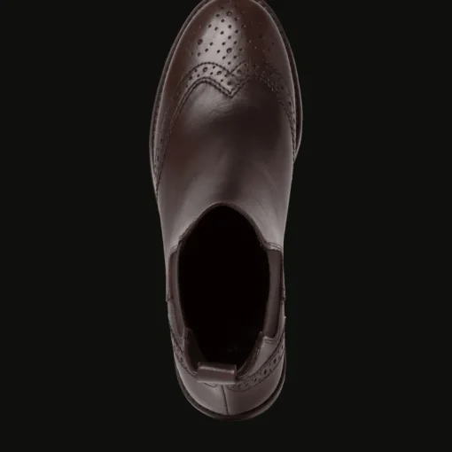 Stivaletto Tipo Batles in Pelle Con Elastico Laterale